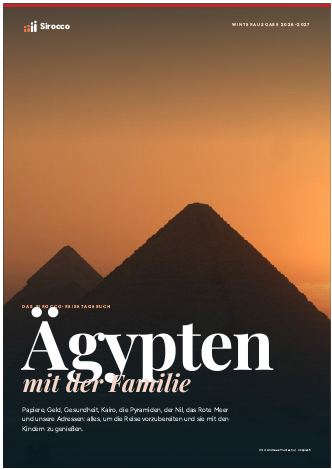 Seiten aus dem Reiseführer Ägypten mit der Familie
