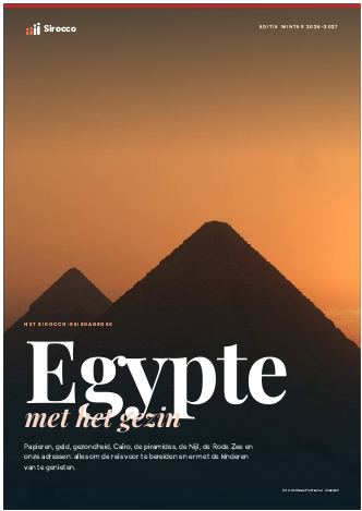 Pagina's uit de gids Egypte met het gezin