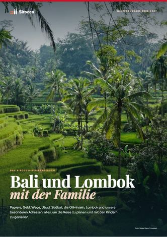 Seiten aus dem Reiseführer Bali und Lombok mit der Familie