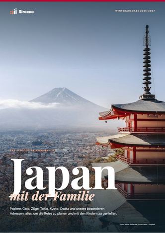 Seiten aus dem Reiseführer Japan mit der Familie