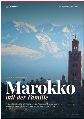 Seiten aus dem Reiseführer Marokko mit der Familie