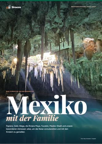 Seiten aus dem Reiseführer Mexiko mit der Familie