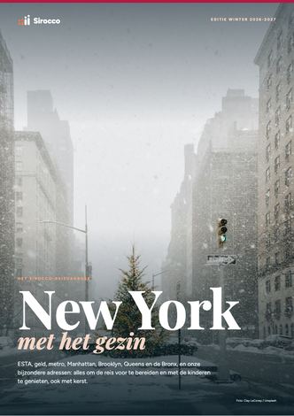 Pagina's uit de gids New York met het gezin